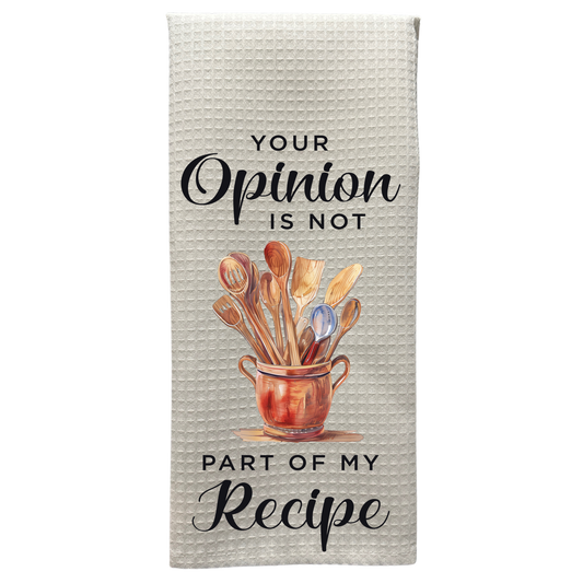 Your Opinion is Not Part of My Recipe
