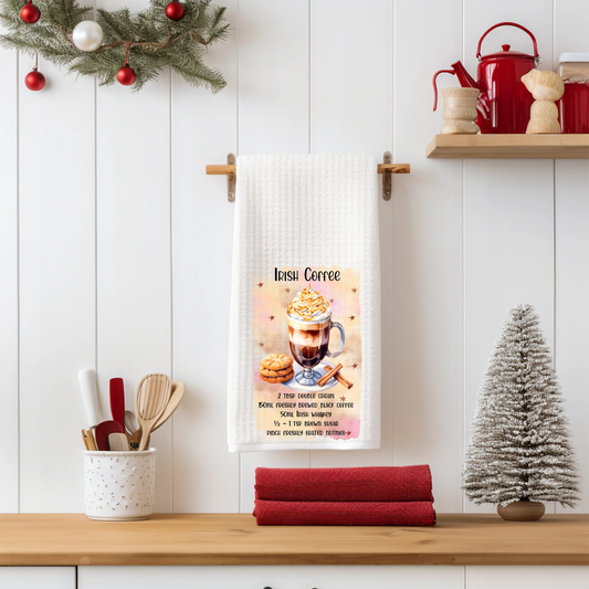 Irish Coffee Tea Towel Graphink Fusion