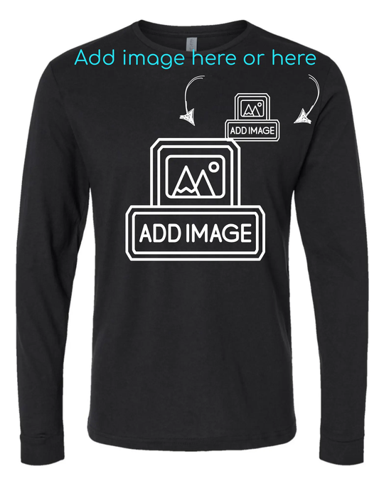 Personalized or Branded Long Sleeve Shirt | Custom Made Graphink Fusion