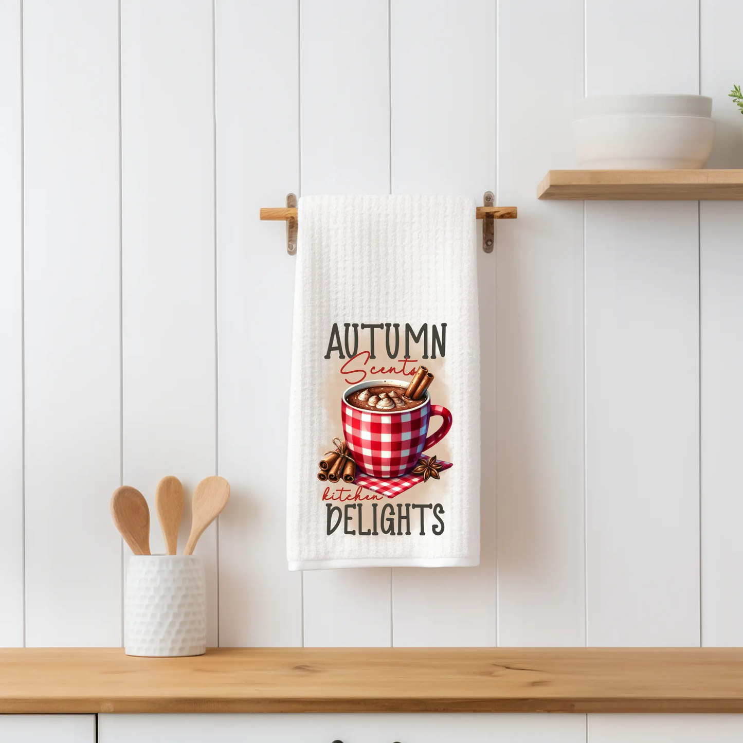 Autumn Scents & Kitchen Delights Towel | Fall Kitchen Décor Graphink Fusion
