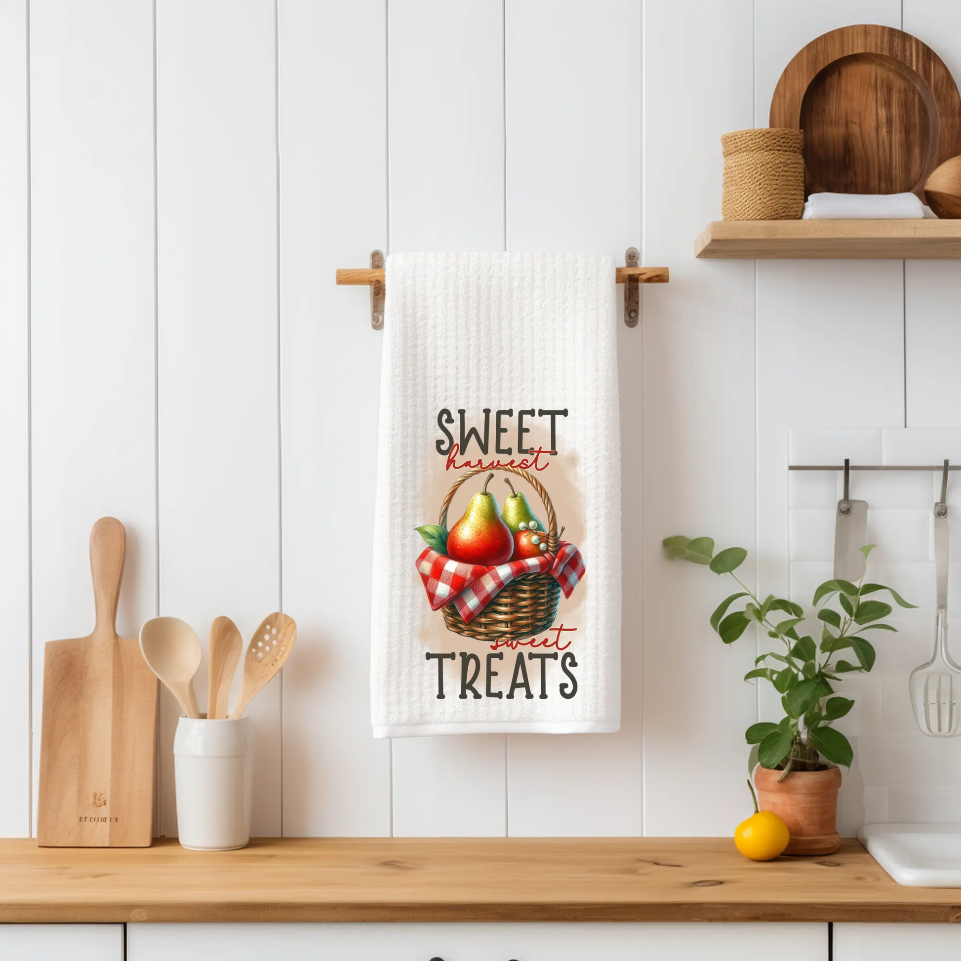 Sweet Harvest Sweet Treats Towel | Fall Kitchen Décor Graphink Fusion