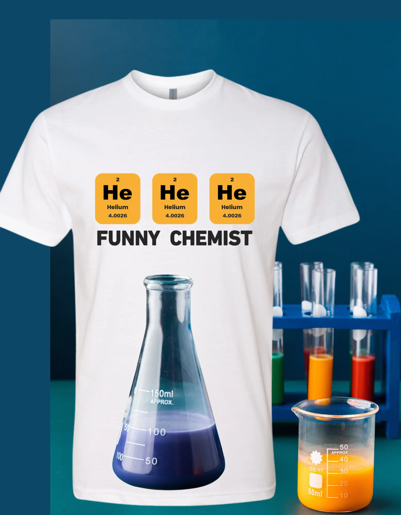 He-He-He Funny Chemist T-Shirt
