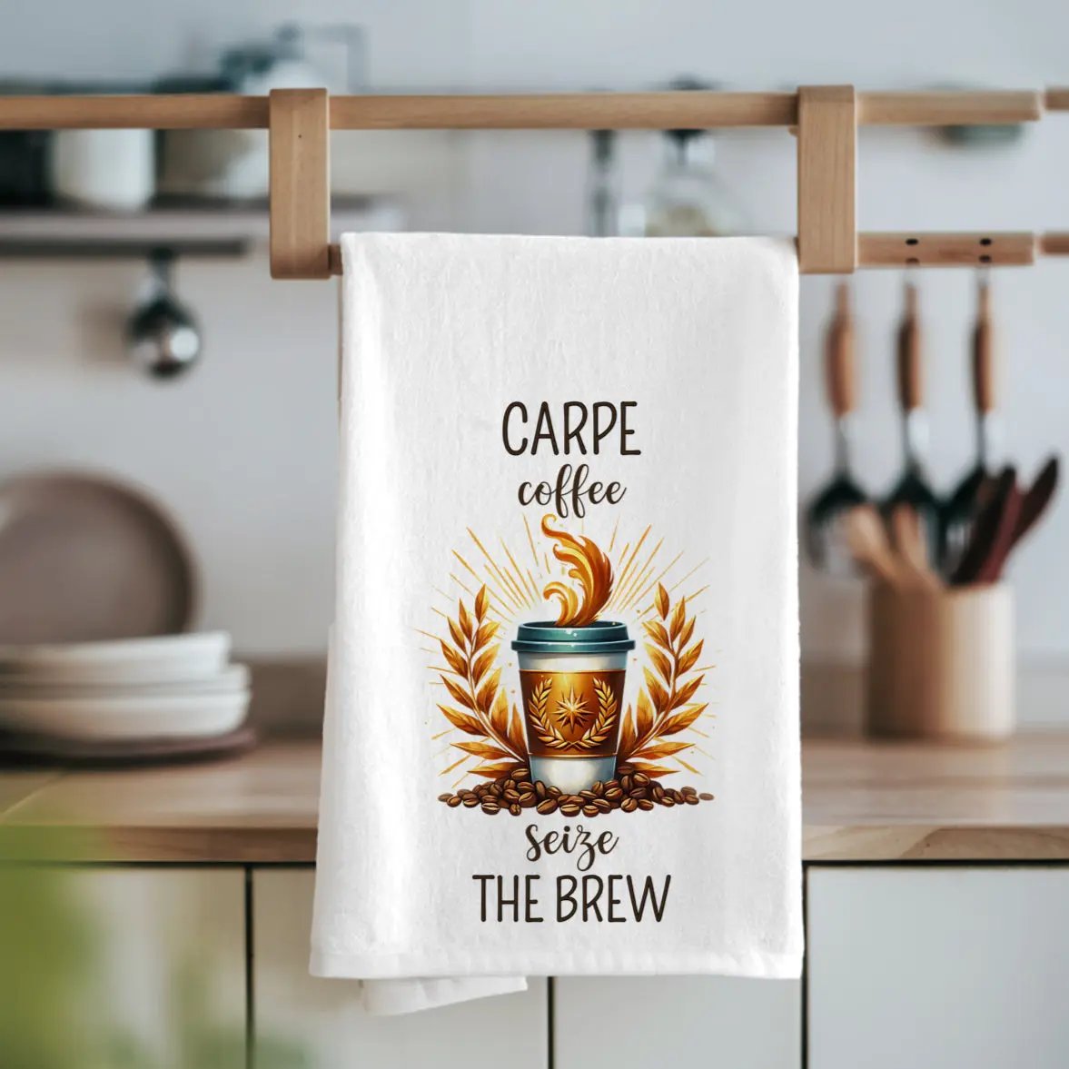 Carpe Coffee Towel