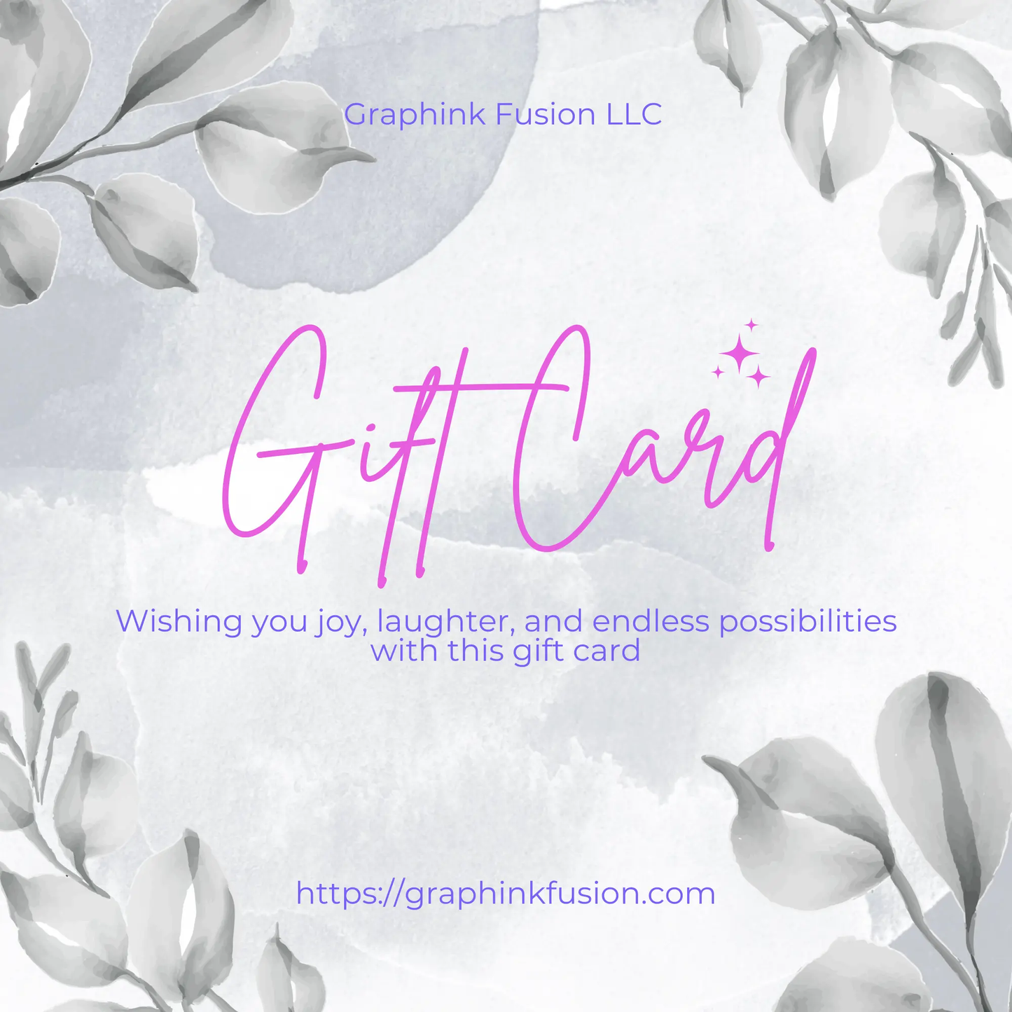 Graphink Fusion Gift Card | Personalized Gift Option Graphink Fusion