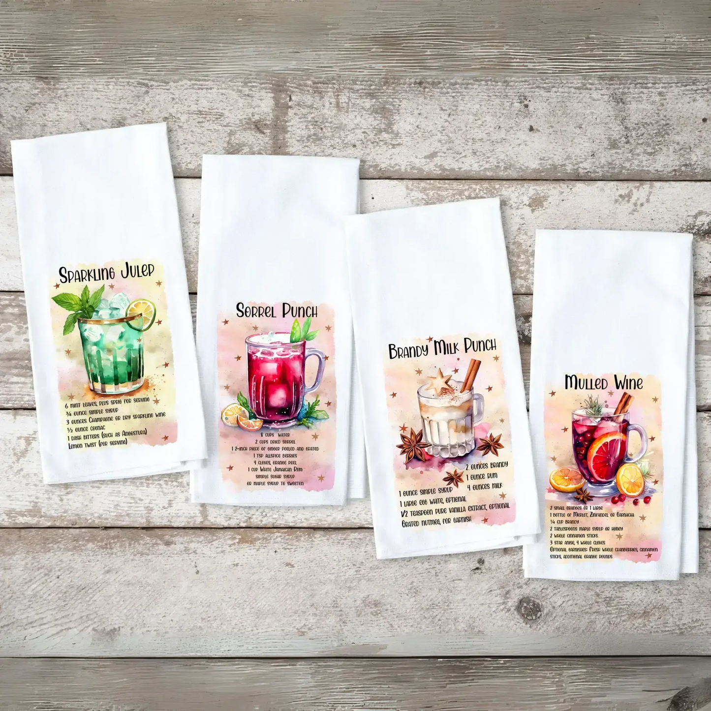 Holiday Drinks Tea Towel Collection Image 3 of 3