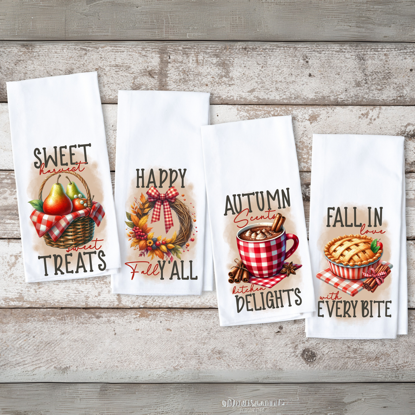 Happy Fall Y’all Tea Towel