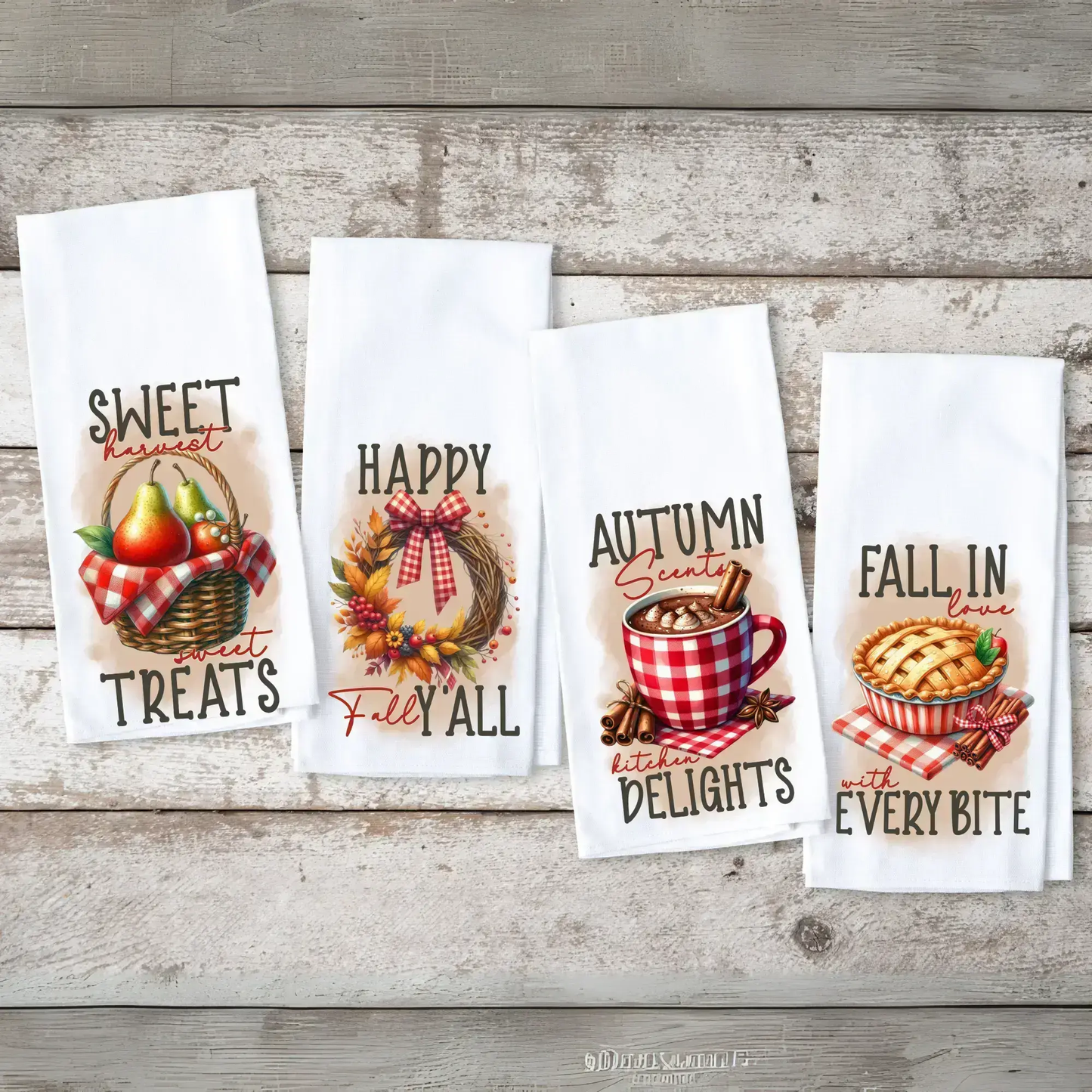 Sweet Harvest Sweet Treats Towel | Fall Kitchen Décor Graphink Fusion