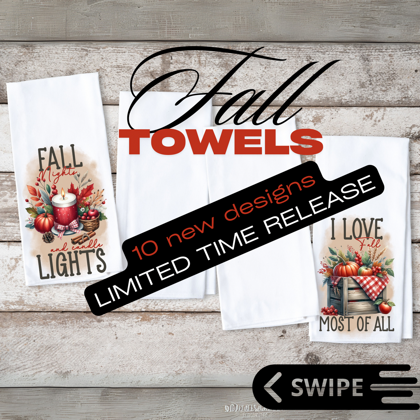 Happy Fall Y’all Tea Towel