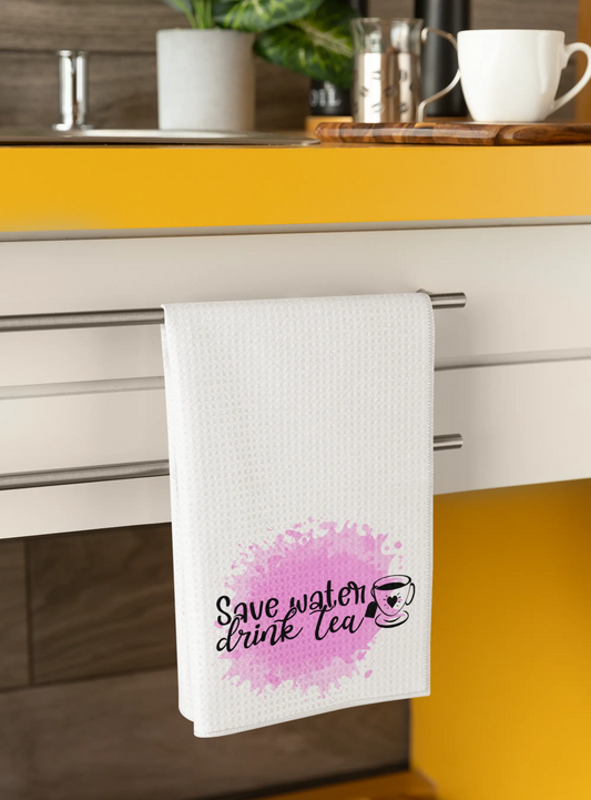 Save Water, Drink Tea – Funny Kitchen Tea Towel Graphink Fusion