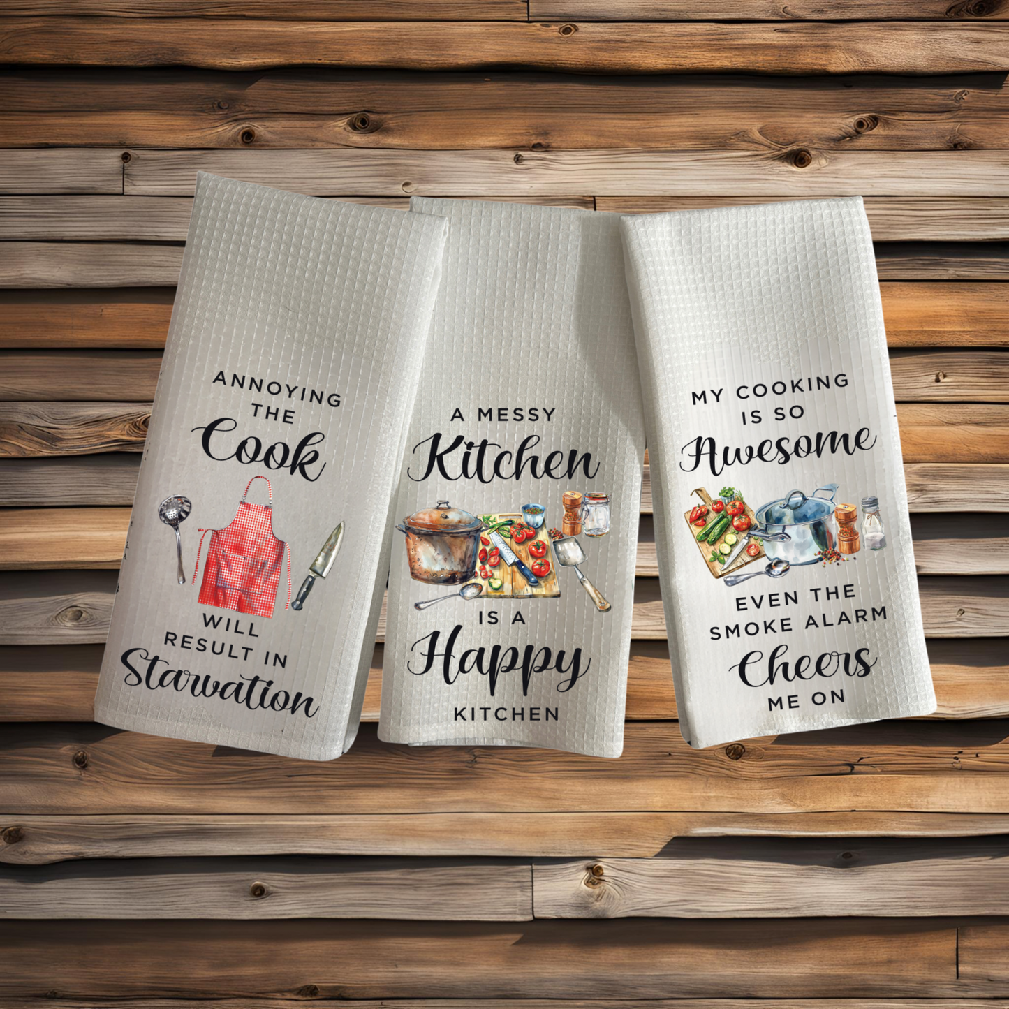 In This Kitchen We Count Memories Not Calories Kitchen Towels