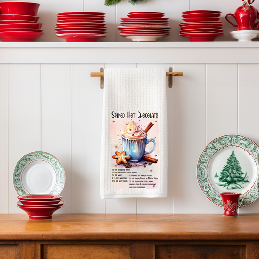 Spiked Hot Chocolate Tea Towel
