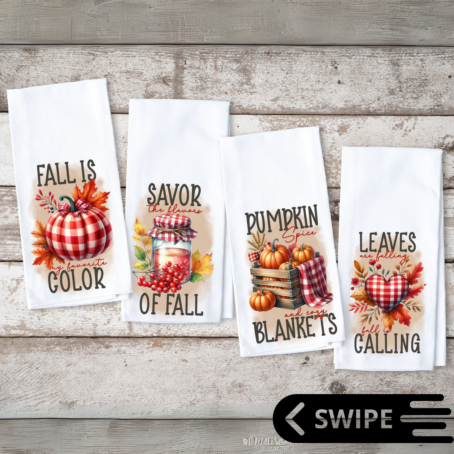Autumn Scents and Kitchen Delights Tea Towel